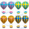 8 Stück Hot Air Balloons,Helium Balloons,Stickstoffballon,XXL HeißluftballonformAlufolienballon,Kindergeburtstagsballon,Heißluftballon Deko,Hochzeitsdeko