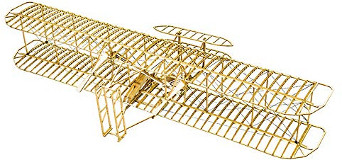 3D Holz Puzzle DIY Wright Flyer Holzhandwerk Modell Flugzeuge, Laserschneiden Balsaholz Flugzeug Kits zu Bauen, Pädagogische Montage Puzzle Modell Flugzeug BAU Spielzeug Geschenk