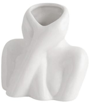 Okeeyseda Blumenvase im Nordischen Stil, Frauenkörper, Halbes Gesicht, Blumentopf, Vase, Keramik, Kunsthandwerk, Schlafzimmer, Wohnzimmer, Schreibtisch-Dekoration A