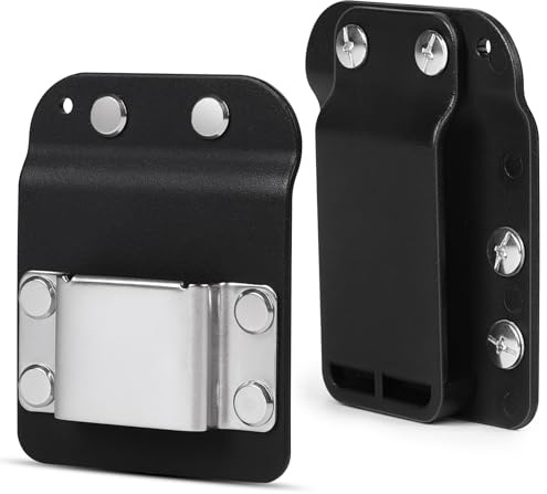 DBREAKS Clip-on Werkzeug Gürtelclip, Bohrwerkzeugholster für Werkzeuggürtel, Bohrer-Gürtelhalter, Robust Bohrer-Clip 304 Edelstahl, Bohrerhalter, für Akkubohrer, Schlagschrauber, Nagler, Maßband