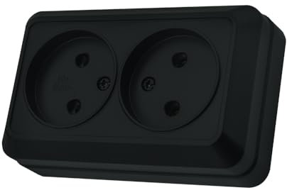 Enchufe de pared empotrado,Juego de enchufes eléctricos de pared,Enchufe de pared interior 250 V CA 16 A, enchufe doble sin toma de tierra