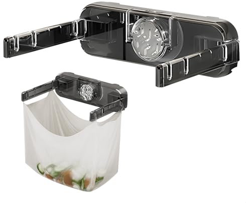 momgyaamz Porta Sacchetti Cucina Pieghevole, Porta Buste Spesa Ventosa, Porta Sacchi Immondizia per Cucina, Camera da Letto, Caravan e Campeggio, Porta Sacchetti di Plastica Riutilizzabile, 1 Pezzo