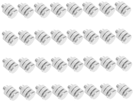 GALPADA 32 Pcs Aluminium Alloy Electric Fence Wire Clamps with Split Bolt Connectors for Secure Pulse Tension Connectors for Agricultural Garden and Residential Fencing Applications