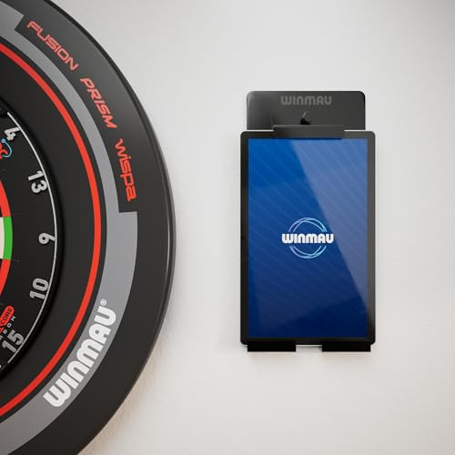 WINMAU | Dart Device Holder - Premium Wall Mount for Tablet & iPad | Tablet Holder | Phone Holder | Devices up to 25cm | Portrait or Landscape | Darts Holder Wall Mounted for Darts Scorer