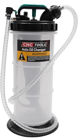 QIERF Bomba de extracción de aceite manual de 5,3 L, bomba de extracción de líquidos, con 4 mangueras para coche, motocicleta y barco