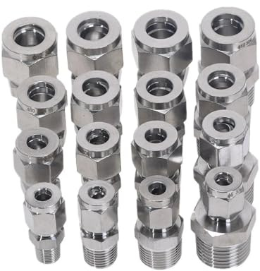 1-pc Raccordo di conversione dritto in acciaio Raccordo for tubo OD6mm-1/2 Filettatura maschio BSP