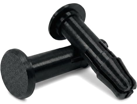 2X Wheelie Bin Lid Hinge Pins (50mm x 15mm) – Heavy Duty Replacement Plugs for Standard UK 240L Household & Commercial Bins – Fits Sulo, Otto, SSI Schaefer – Easy Lid Repair Fix Kit