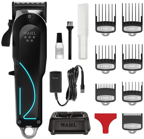 Wahl Senior 2.0, Professioneller Kabelloser Haarschneider für Fades | Kabelloser Profi-Haarschneider, 8000 U/min Motor, DLC-Klinge 0,5-1,2 mm, Zero-Gap, 2,5 Stunden Laufzeit, 7 Aufsteckkämme