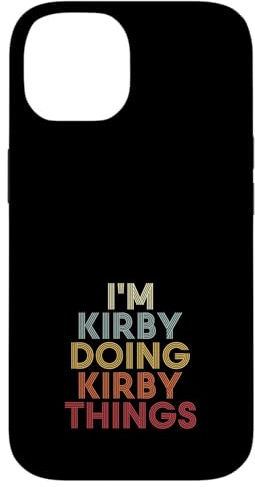 Hülle für iPhone 14 Kirby Name Kirby Personalized Name First Given