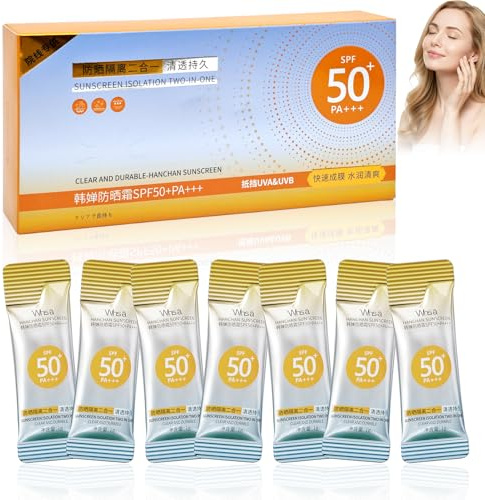 100PCS Sonnenschutz in Reisegröße, Mini Sonnencreme, Sunscreen SPF 50, Sonnencreme Mini Tube, LSF 50+ MiniSonnencreme, Wasserfestes Sonnenschutz mit UVA/UVB Schutz, für Alle Hauttypen Geeignet