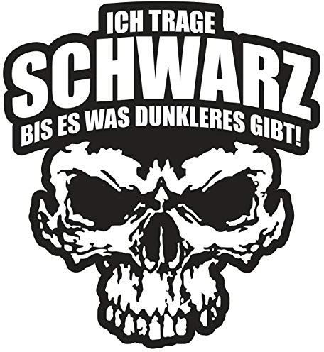 Spaß Kostet Aufkleber Ich trage Schwarz Gothic 666 Metal