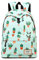 Joymoze Modischer Freizeitrucksack für Mädchen Jugendliche Schulrucksack Frauen Aufdruck Rucksack Geldbeutel Kaktus