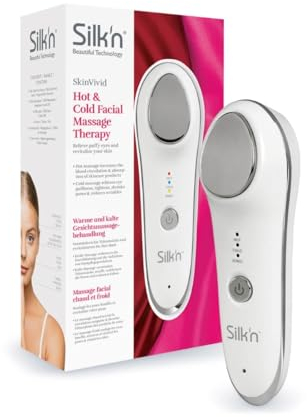 Silk'n SkinVivid Gesichts-Massage Gerät mit Vibrationsfunktion, Heiß und kalt