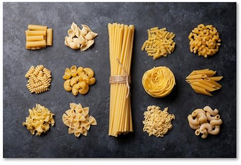 Postereck - 1224 - Pasta Variation, Nudel Spaghetti Küche Kochen - Wandposter Fotoposter Bilder Wandbild Wandbilder - Poster - 3:2-61,0 cm x 40,5 cm
