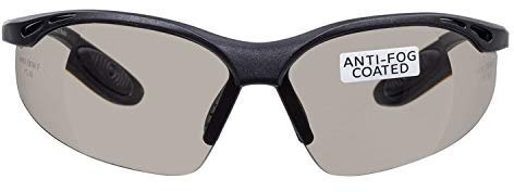 voltX 'Constructor' (Ahumado/Gris dioptría +1.50) Gafas de Seguridad con aumento total de lente (no bifocal), incluye cordón con tope regulable + Lente UV400 con recubrimiento antivaho