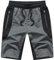 Tansozer Kurze Hosen Herren Mit Taschen - Sommer Sport Gym Shorts - Jogginghose Kurz - Sweat Hose Männer Jogging - Dunkelgrau S