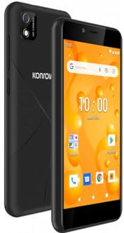 Konrow - Soft 5P - Smartphone 4G con display da 5 e memoria da 16 GB espandibile a 64 GB - Telefono cellulare Dual SIM con fotocamera posteriore da 5 Mp, anteriore da 2 MP - Android 11 GB - Nero