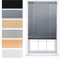 FURNISHED Tende veneziane per finestre, facili da montare, in PVC, oscuranti, per casa, cucina, finestre, persiane da 25 mm, complete di accessori sicuri per i bambini, colore grigio, 80 x 150 cm