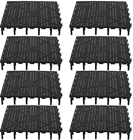 Mikikit 20pcs Gravel Grid Black Sand for Aquarium Freshwater Under Gravel Aquarium Filter Fish Tank Accessories 40 Gallon Fish Tank Strainer Fish Tank Filter Plate Planted Tank