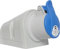 Brennenstuhl Prise électrique industrielle murale CEE à 3 pôles, prise industrielle 230 V/16 A avec couvercle pour utilisation en extérieur, idéale pour une utilisation en plein air, chantiers,