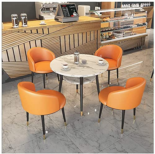 Bürotisch und Stuhl-Set, Business-Esstisch, Tisch- und Stuhl-Kombination, 4 Café, Balkon, Bekleidungsgeschäft, Büro, Kino, Moderne Einfachheit