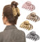 Shinowa 4 Stück Großes Haarklammer, Haarspangen für Dickes Langes Haar, 4 Neutrale Farben Hair Claw Clips, Rutschfestes Oktopus Kieferklammern Klaue Haarclips für Frauen, Satz C