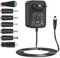 12V 2A Netzteil, Isisyu LED Trafo 12V Netzteil AC zu DC Adapter mit 7 DC Steckern, 12 Volt Netzteil Power Supply für LED Strip, CCTV Kamera, Router, Radio, Externe Festplatte, Yamaha Keyboard