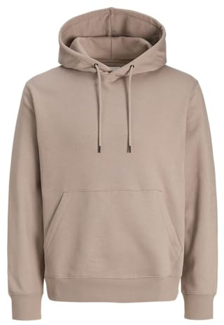 JACK & JONES Jjestar Basic Sweat Hood Noos, Mocha Meringue, XXL