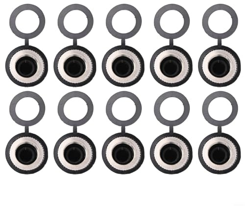 10 Packungen wasserdichter Gummi für Kippschalter, passend für Standard 12 mm Durchmesser, Höhe von 24 mm