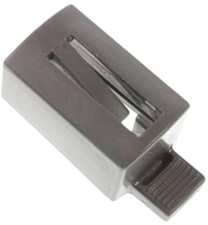 Genuine Dishwasher Basket Runner Rail Back Stop Dark Grey Compatible With INDESIT C00386600 / C00386600-2