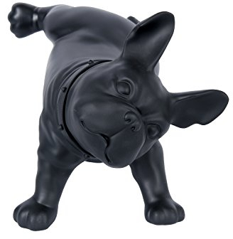 Dila GmbH Französische Bulldogge Dekofigur Figur Dekohund Hund Dekoartikel Skulptur (Schwarz)