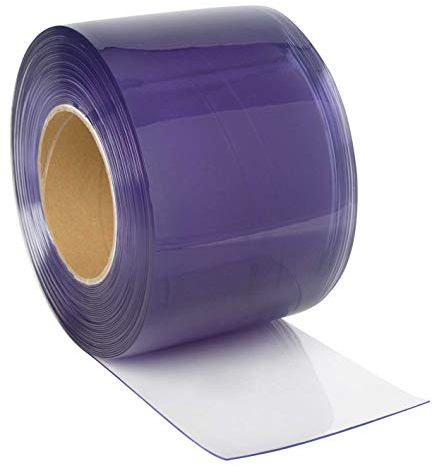 Kerbl 291151 Streifenvorhang für Ställe/Paddocks/Hallen, Rollenlänge 50 m, Breite 30 cm, Dicke 3 mm, Vorhang transparent, PVC, ohne Montagematerial