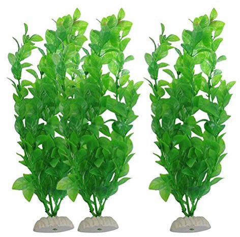 ukcoco 3pcs Impianto artificiale sott' acqua, Acquario Piante Acquario Decor