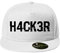 OwnDesigner Baseball Hacker Cap - Unisex Mütze, Kappe für Herren und Damen, einfarbige Basecap, rundum geschlossen (411-Cap5P-90Weis)