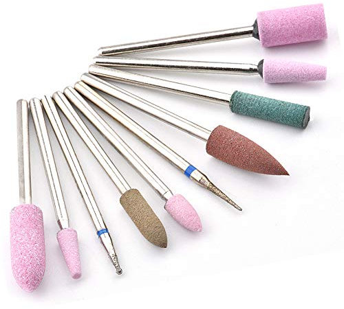 JACA Ceramic Nail Drill Bits Electric Manicure Head Replacement Device For Manicure Pedicure Polishing Mill Cutter Nail Files