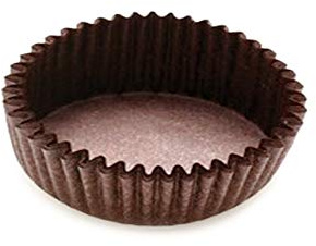 ARTIGIAN CARTA 1000 pz pirottini muffin carta da forno rotondo, pirottini cupcake tulipano per dolci e cioccolatini marrone D 5.5 x H 2.25 cm