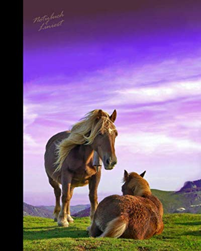 Notizbuch Liniert: Geschenke für Pferdeliebhaber; ein schönes Notizbuch (Taschenbuch, etwas kleiner als A4, mit Inhalt & 103 Seiten) Notizheft aus unserem Pferd & Pony Sortiment