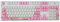 Mechanical Keycaps 104 Keys, PBT Dye YE-Sub Milk Cover Keycaps, Keycaps Compatible with Cherry/Kailh/Gateron/Outemu Switch Keyboards Pink