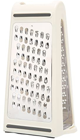 Käsereibe mit Behälter, 2-seitige Reibe für die Küche, Stahl Käsereibe Schredder für geschredderten Käse, Ingwer, Zitrone, Karotte, Gemüse