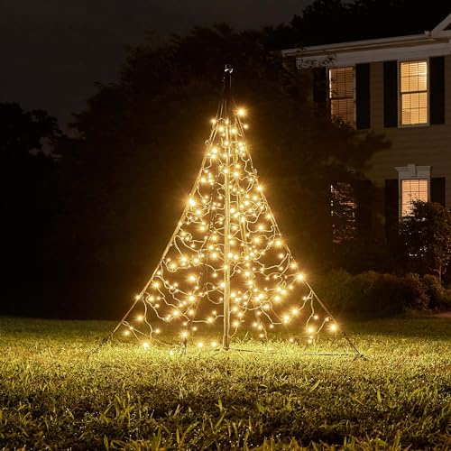Fairybell LED Christmas Tree for Outside - All Surface (150CM - 240 LEDs, Warm White)