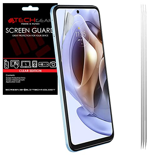 TECHGEAR [3 Pack] Screen Protectors Compatible for Motorola Moto G32, CLEAR LCD Screen Protectors Cover Guards