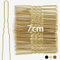 Mbsomnus 7cm Pince Cheveux 50 Pièces Pince Chignon épingles à Cheveux Pince Cheveux Métal Forme de Grande Barrette Cheveux Femme,Pins Kit pour Femmes Filles et Salon de Coiffure (Or)