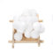 100 STK Klein Pompons zum Basteln,30mm Pompons Bälle Kleine Bommeln Kugeln, Flauschigen Bunte Pom Pom Deko Pompom Plüschbälle Bastel Zubehör für Dekorieren Verzieren Nähen DIY Handwerk,Weiß