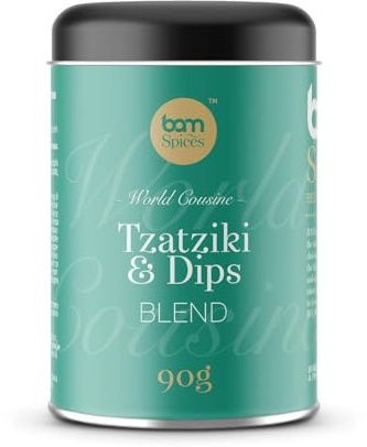 BAM Miscela di Spezie – Per Cucinare Piatti Dolci e Salati, Senza Glutine, Aromi Naturali, Senza Additivi – Tzatziki, 90 g