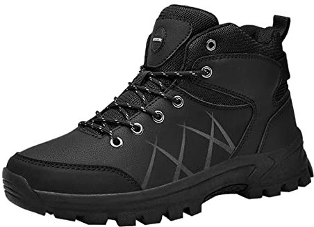 Scarpe da Lavoro Uomo Impermeabili Combattimento Foderato Stivali Escursionismo Sportive Neve Sneakers Scarponi da Caccia Scarpe Calda Invernali Stivaletti Scarpe Trekking Antiscivolo Militari