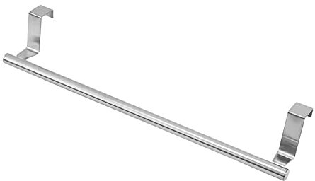 RANRAO Porta asciugamani in acciaio sopra la porta, porta porta asciugamani da bagno appendiabiti da cucina