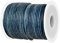 GENIQUE Real/Genuine Round Leather String Cord for Necklace, Bracelets, Jewellery, Braiding (2mm, Blue Distressed)