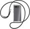 Coque Collier pour Google Pixel 7a, Housse pour Smartphone à Porter au Cou - Étui à bandoulière Cordon - Lanyard Case Protection Complète, Étui en Silicone Transparent, Noir