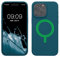 kwmobile Custodia Magnetica Compatibile con Apple iPhone 15 Pro Max - Compatibile con MagSafe - Cover Silicone TPU Magnete - petrolio matt