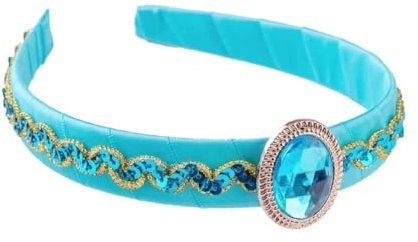 Frotox Serre-tête princesse arabe pour cosplay, déguisement de princesse de dessin animé, accessoire de fête d'anniversaire, photomaton, costume de jasmin pour filles